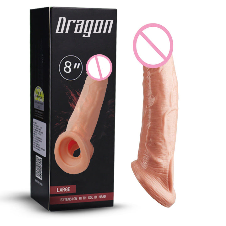 Big Extra Size Dragon 8 inch imported Condom for Man | Extra Time| long-lasting condom | ultra thin premium | (PACK OF 1)